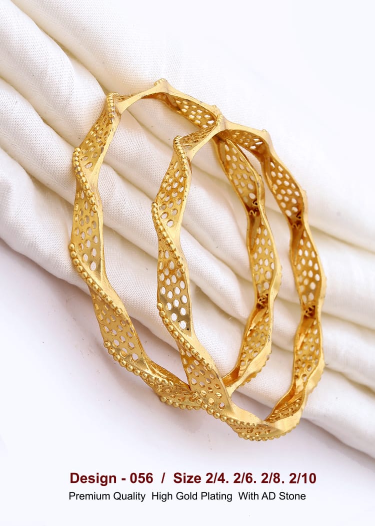 GOLD COVERING BANGLES 056