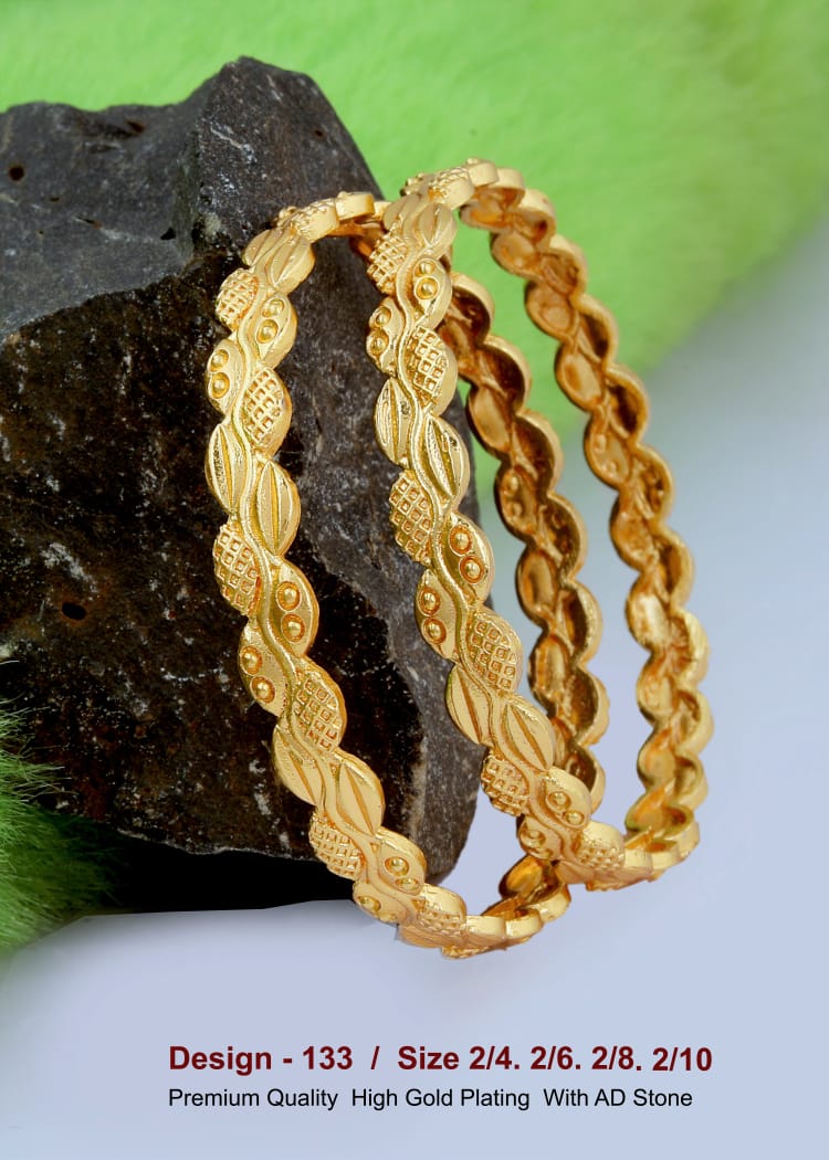 GOLD COVERING BANGLES 133