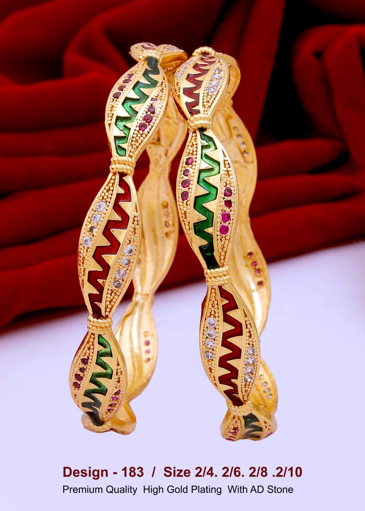 GOLD COVERING BANGLES 183