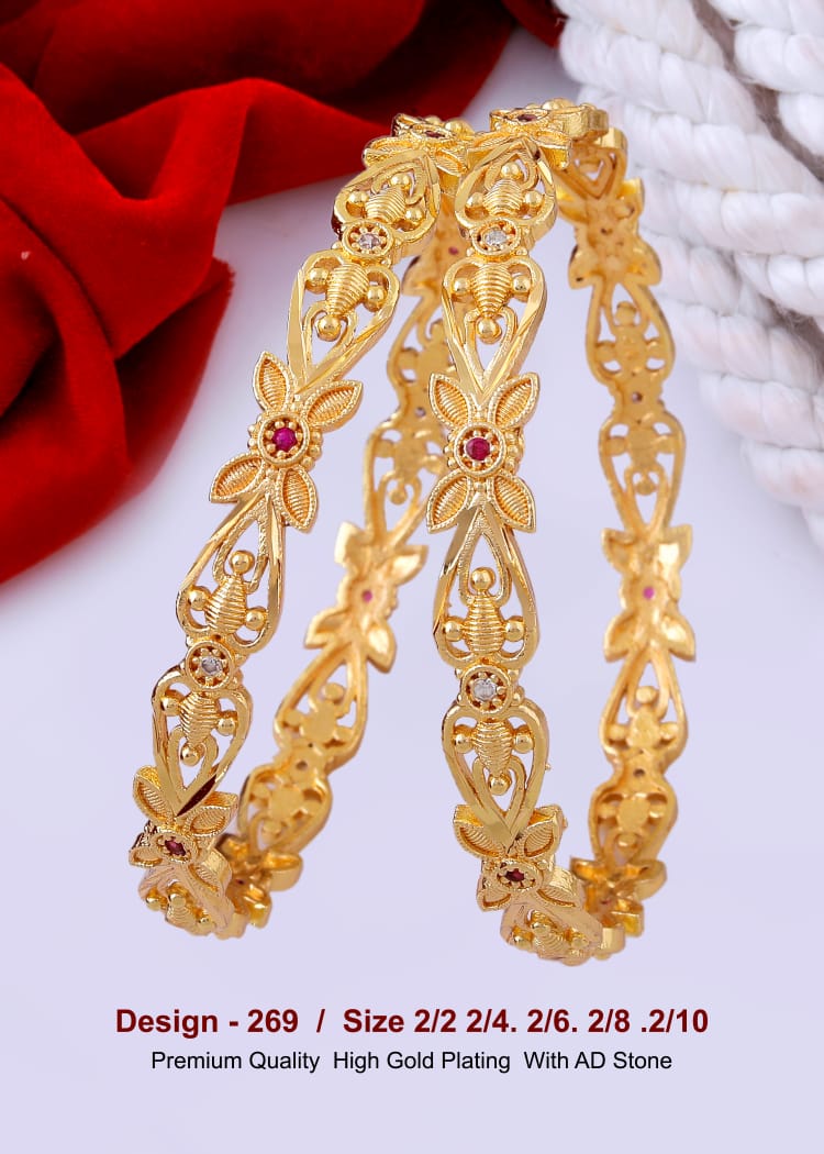 GOLD COVERING BANGLES 269