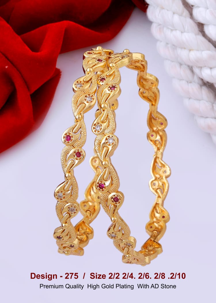 GOLD COVERING BANGLES 275