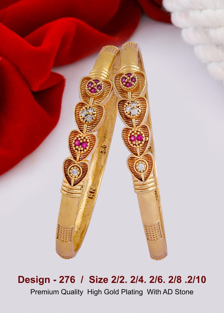 GOLD COVERING BANGLES 276