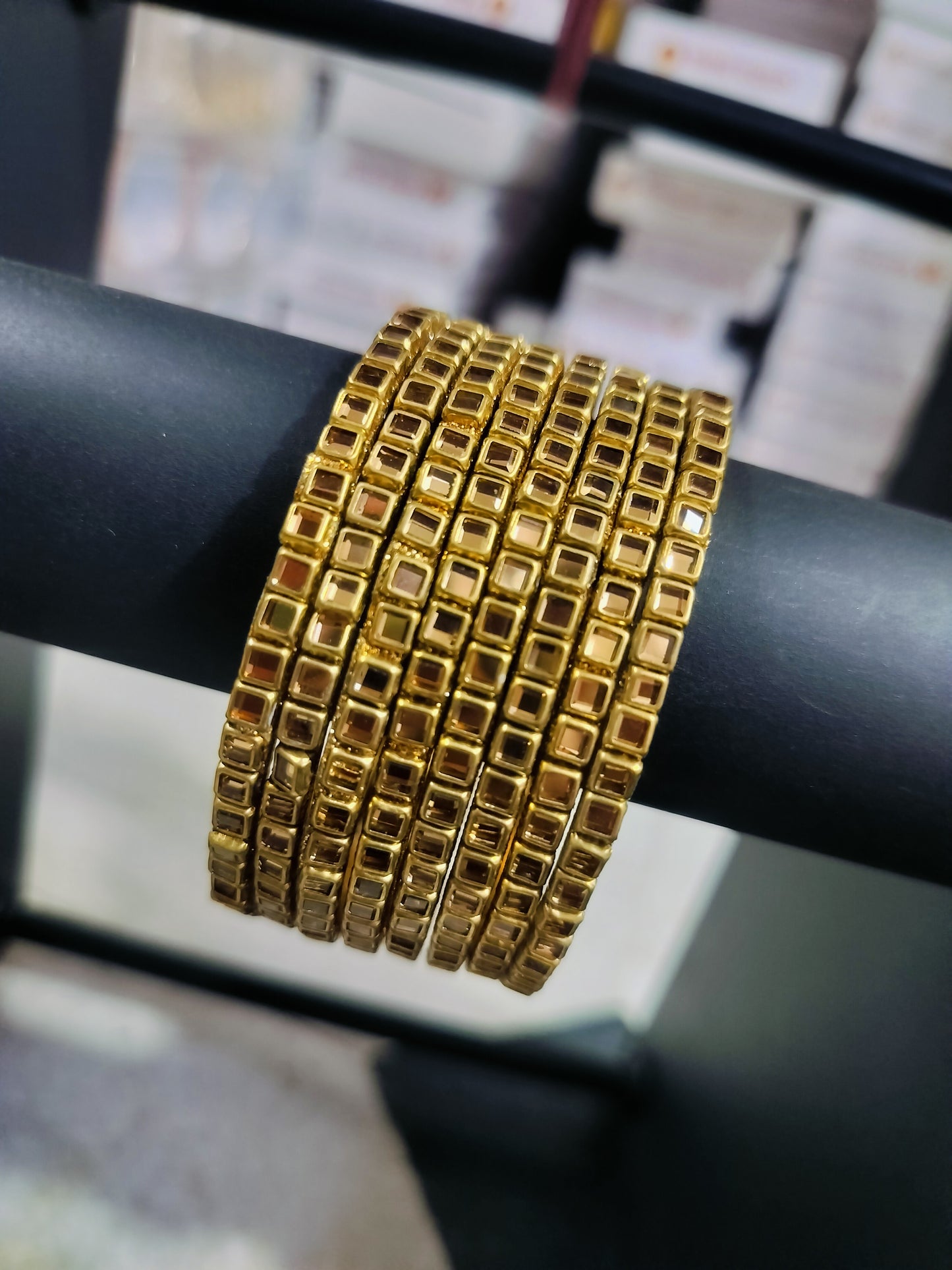 KUNDAN BANGLES GOLDEN COLOR