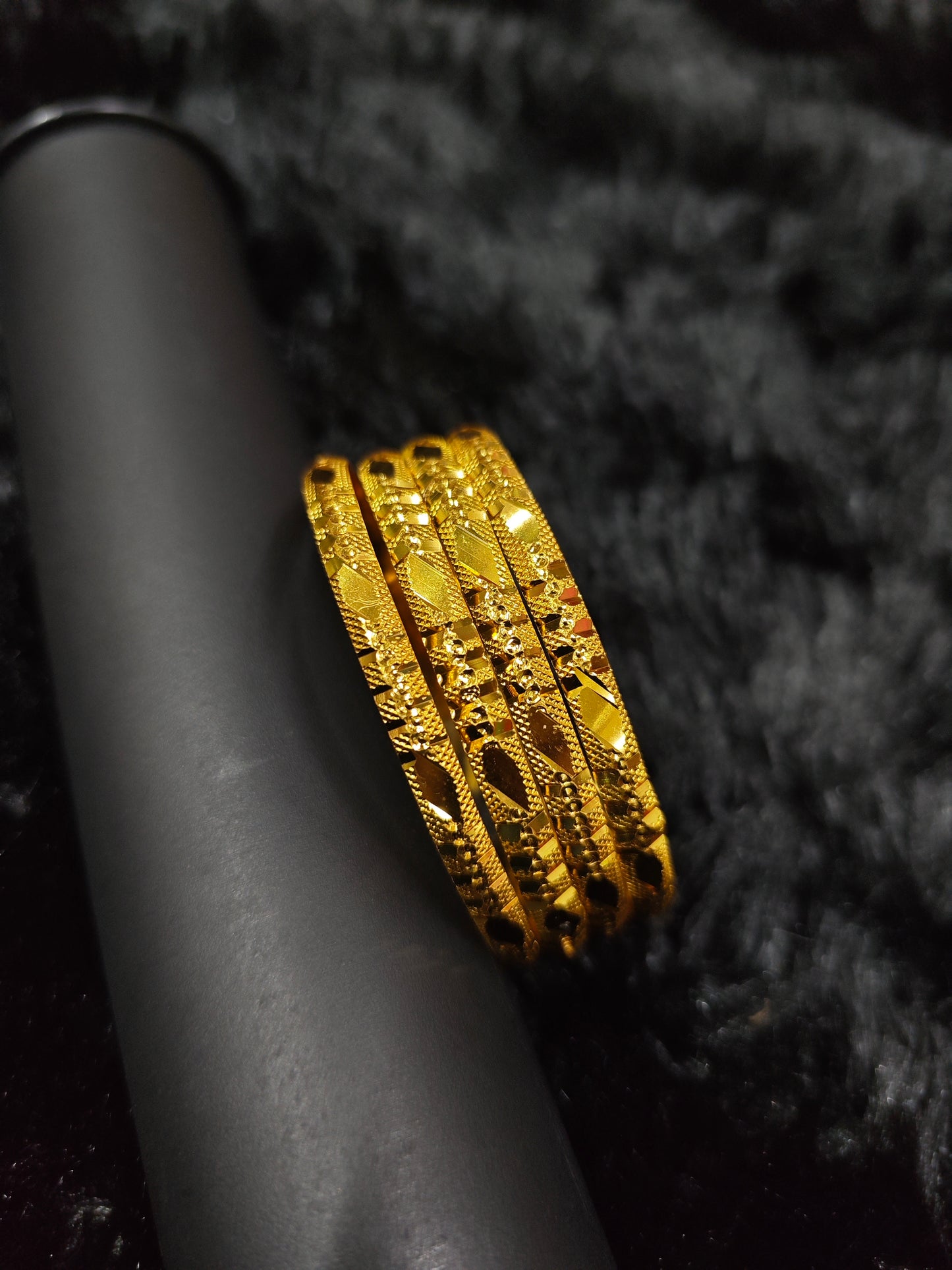 gold covering bangles 585