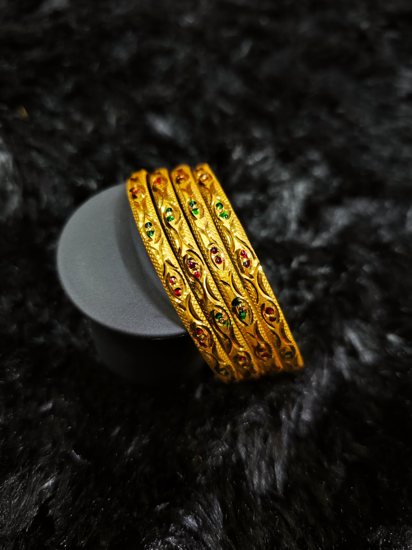 gold covering bangles 4520