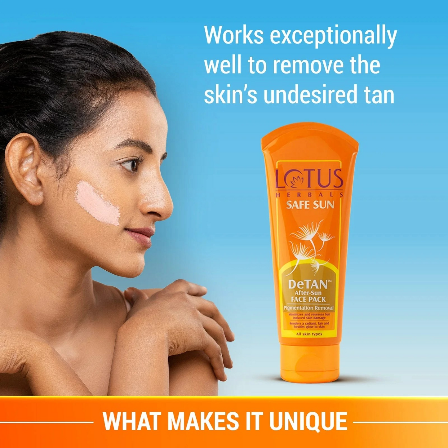 Safe Sun DeTAN After-Sun Face Pack.