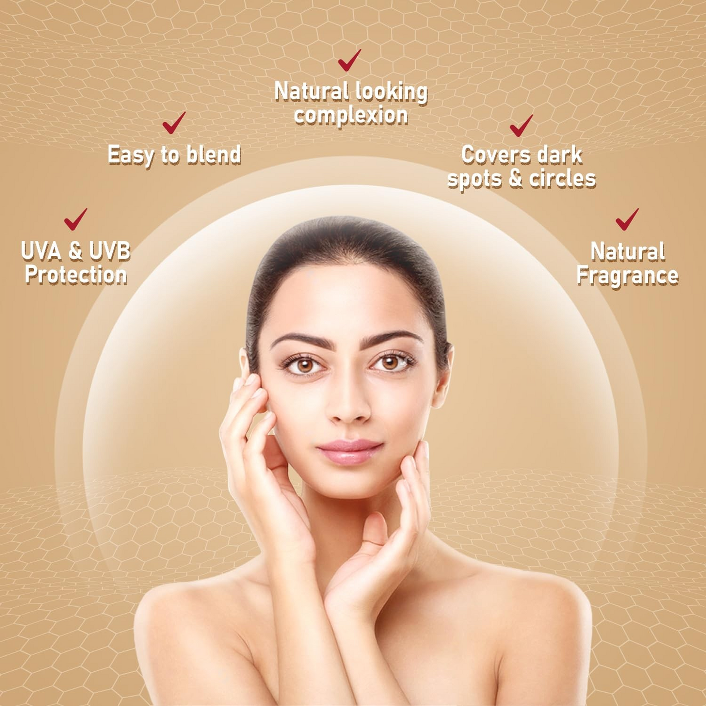 Spinz BB Pro Brightening & Beauty Face Cream with SPF 20 PA++ (Beige 01) | All-in-One Daily Cream with Silky Smooth Formula | Instant Brightness, Covers Dark Spots