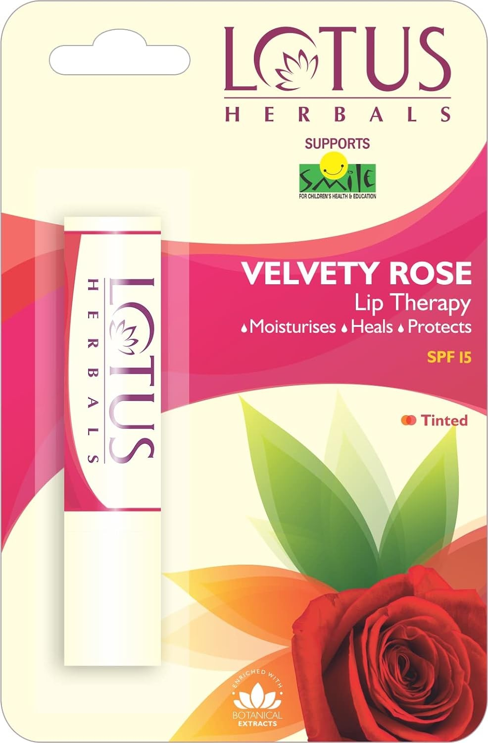 Lotus Herbals LIP Therapy Velvety Rose