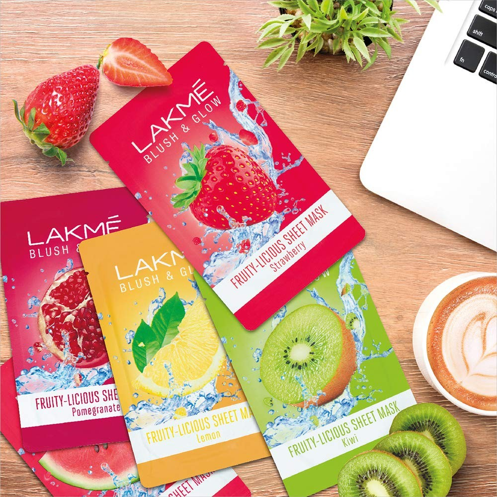 LAKME BLUSH AND GLOW SHEET MASK STRAWBERRY