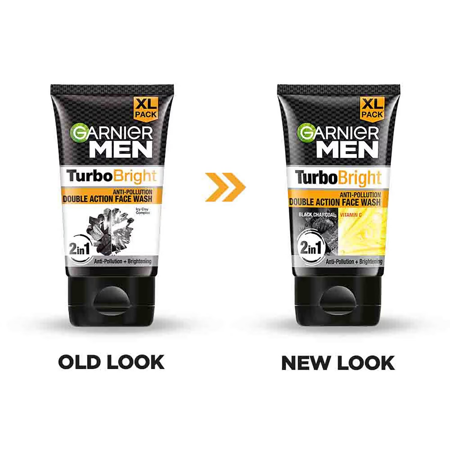 Garnier Men Turbo Bright Anti-Pollution Double Action Face Wash