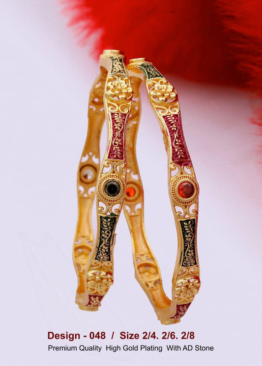 GOLD COVERING BANGLES 048