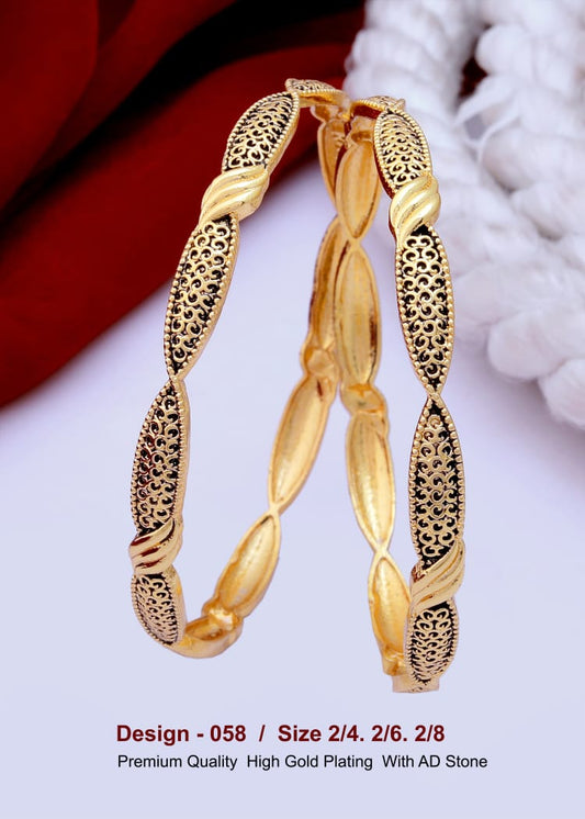 GOLD COVERING BANGLES 058