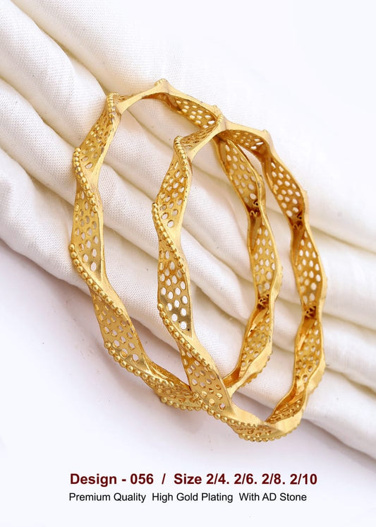 GOLD COVERING BANGLES 056