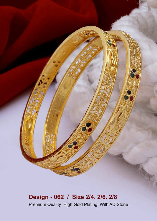 GOLD COVERING BANGLES 062