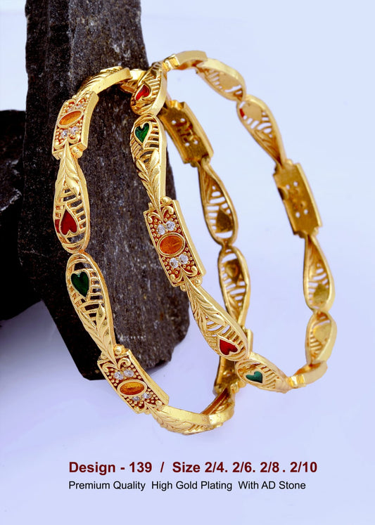 GOLD COVERING BANGLES 139