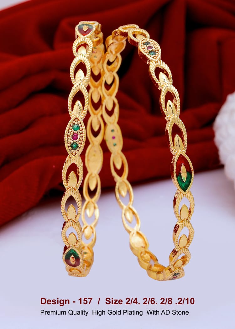 GOLD COVERING BANGLES 157
