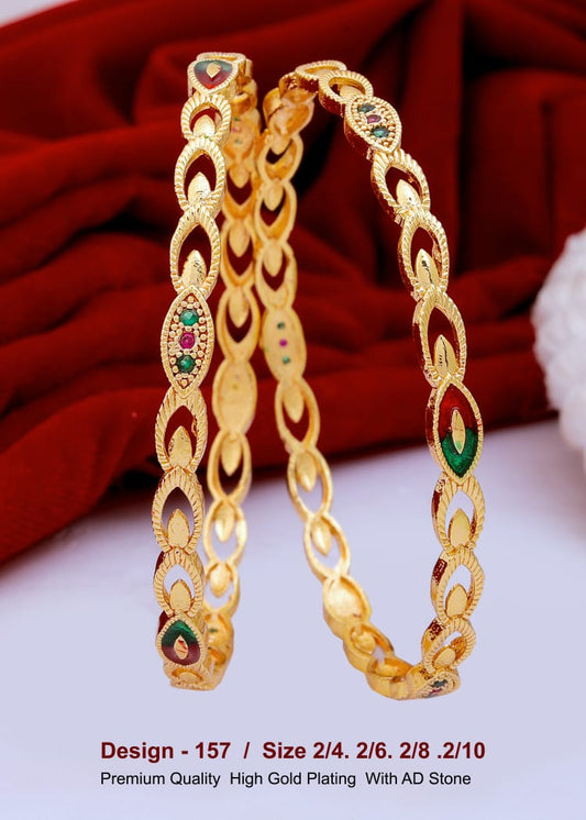 GOLD COVERING BANGLES 157