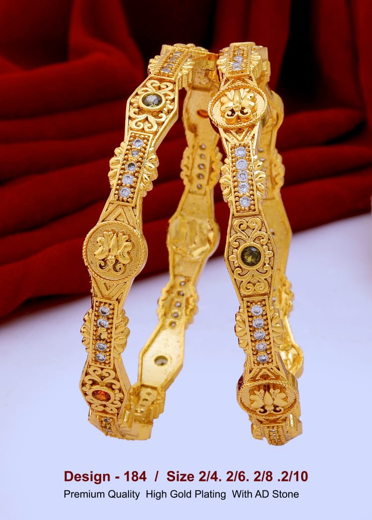 GOLD COVERING BANGLES 184