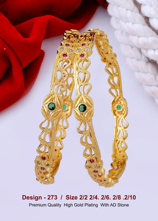 GOLD COVERING BANGLES 273