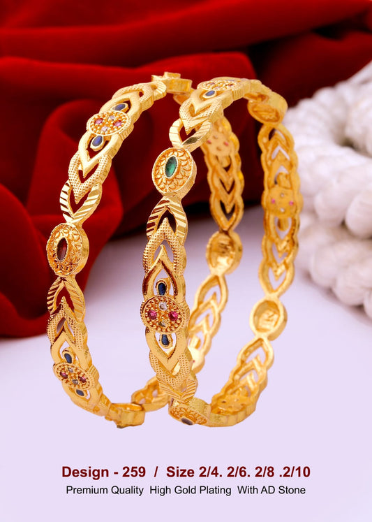 GOLD COVERING BANGLES 259