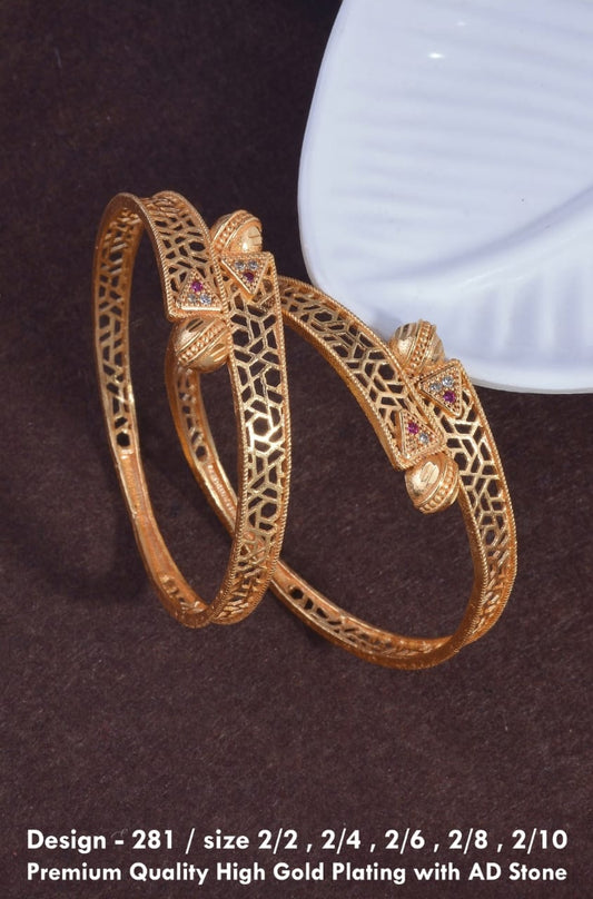 GOLD COVERING BANGLES 281