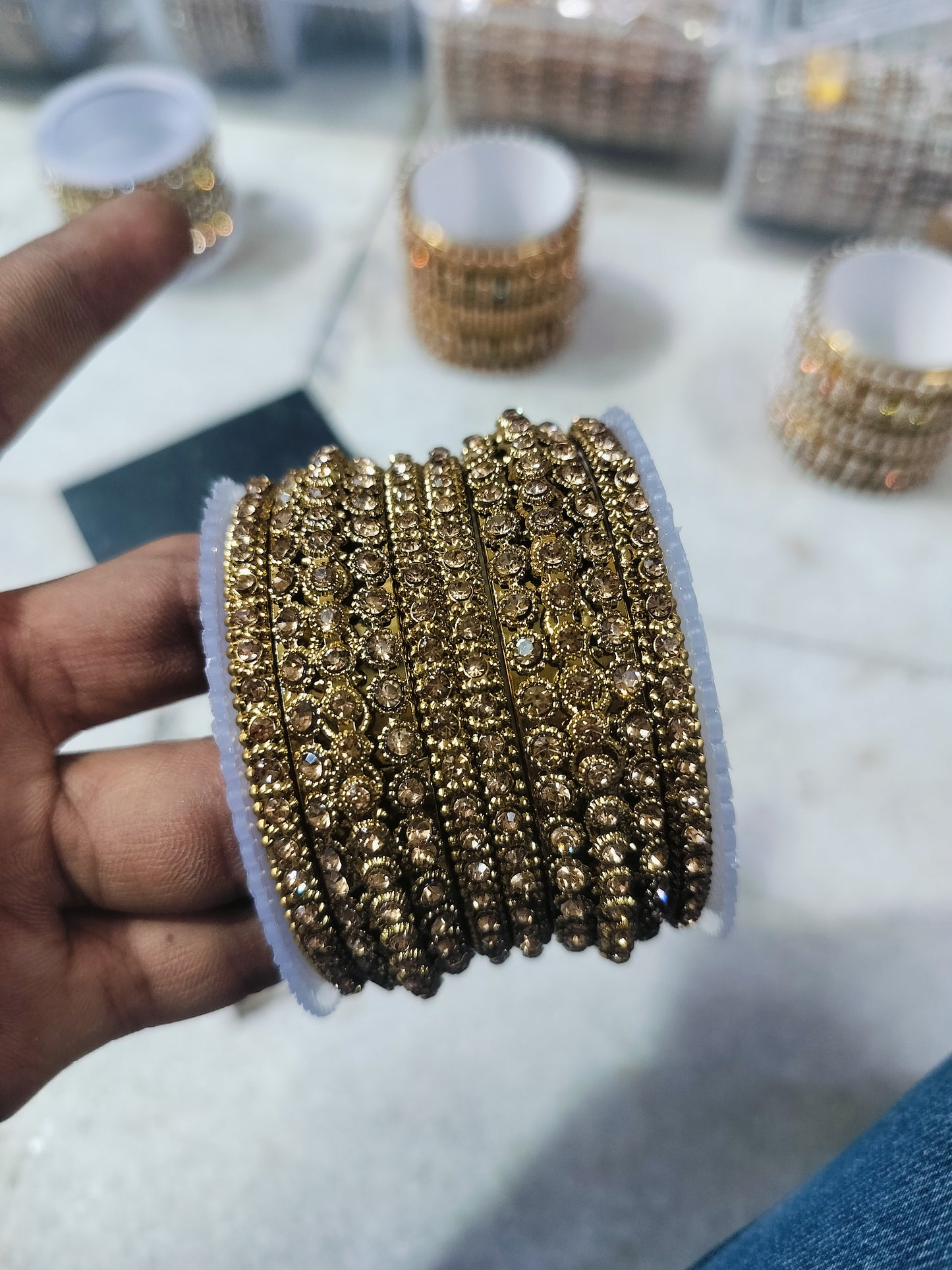 ANTIKE LOOK OXIDISED SET BANGLES