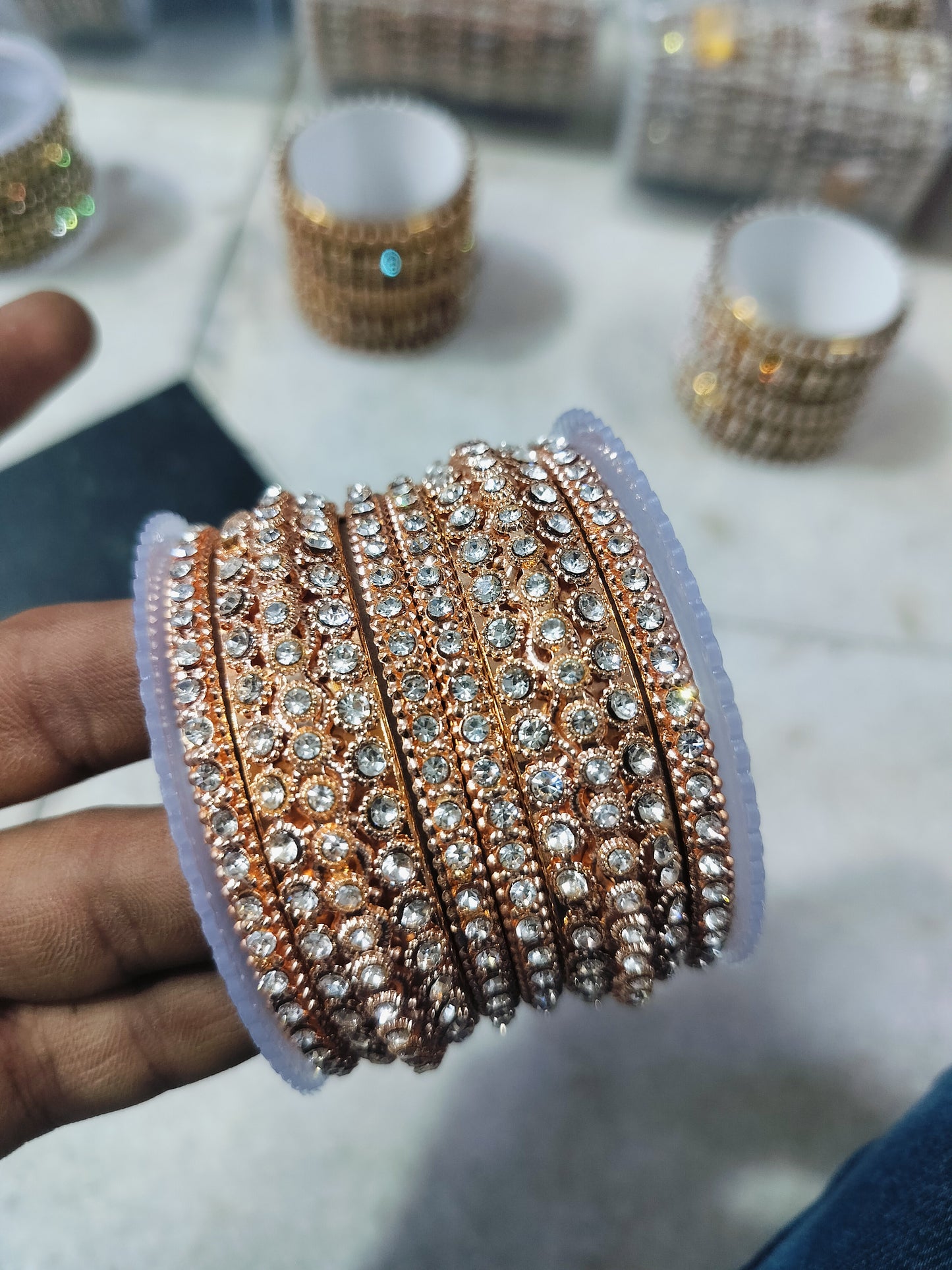 ANTIKE LOOK OXIDISED SET BANGLES