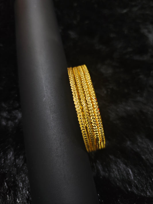 gold covering bangles 601