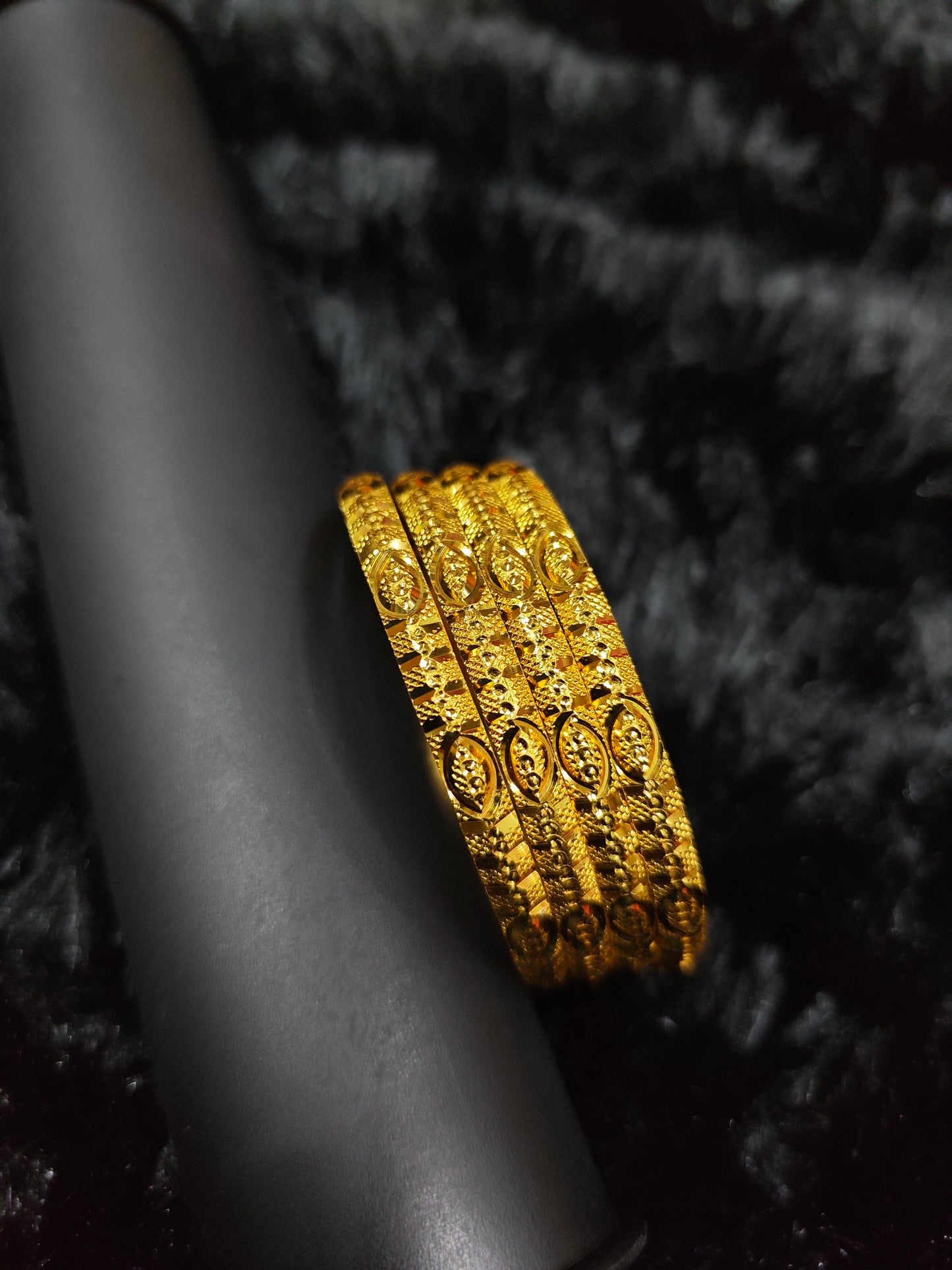 gold covering bangles 585