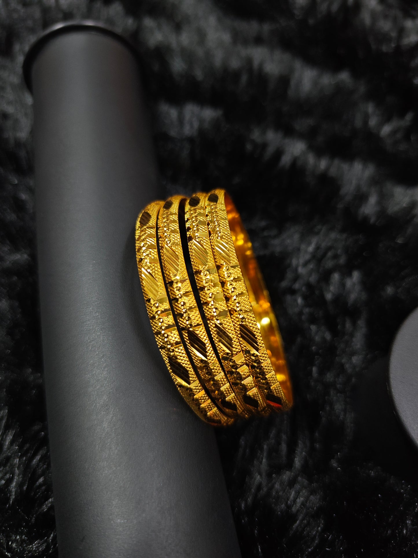 gold covering bangles 585