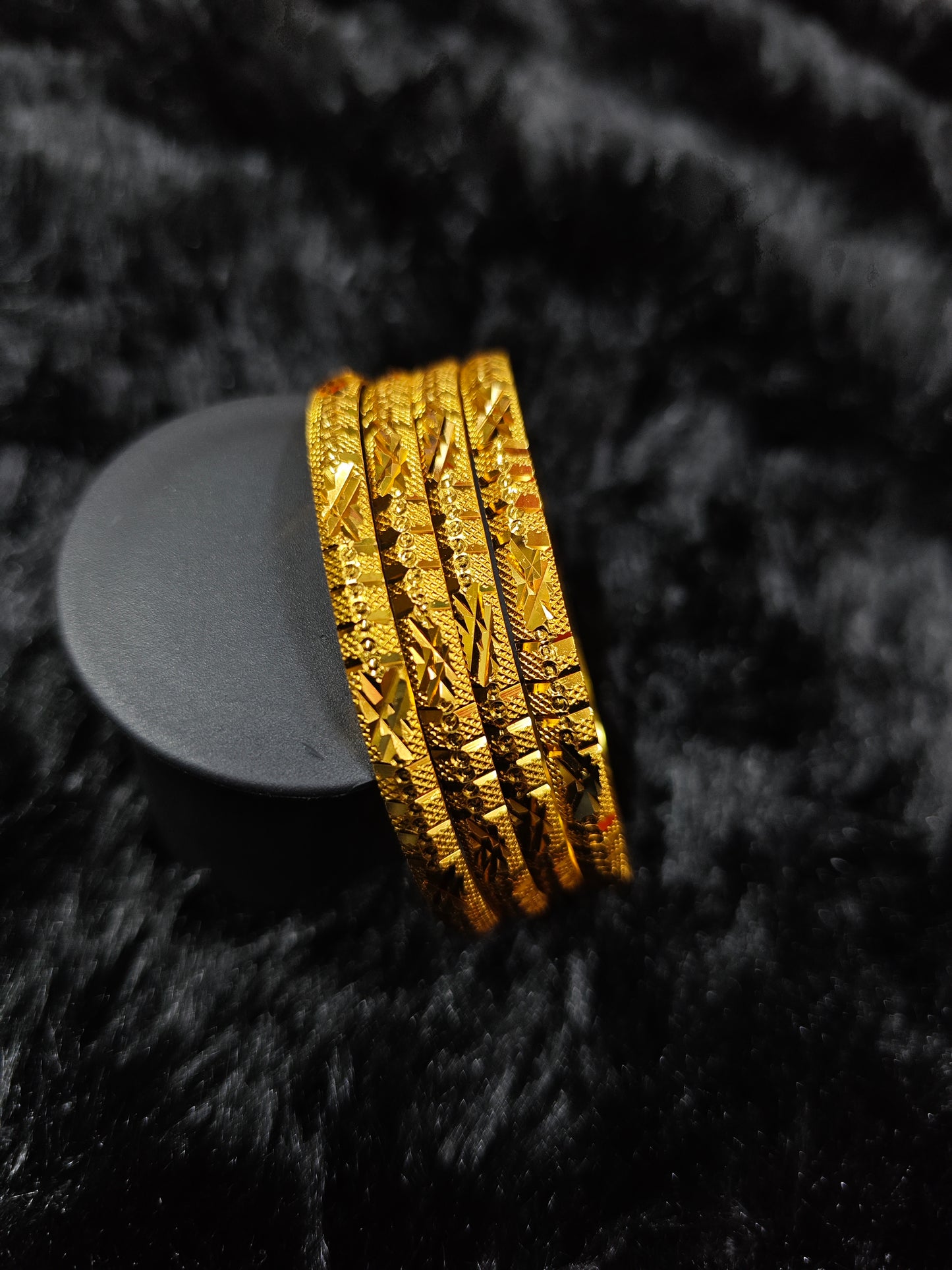 gold covering bangles 585