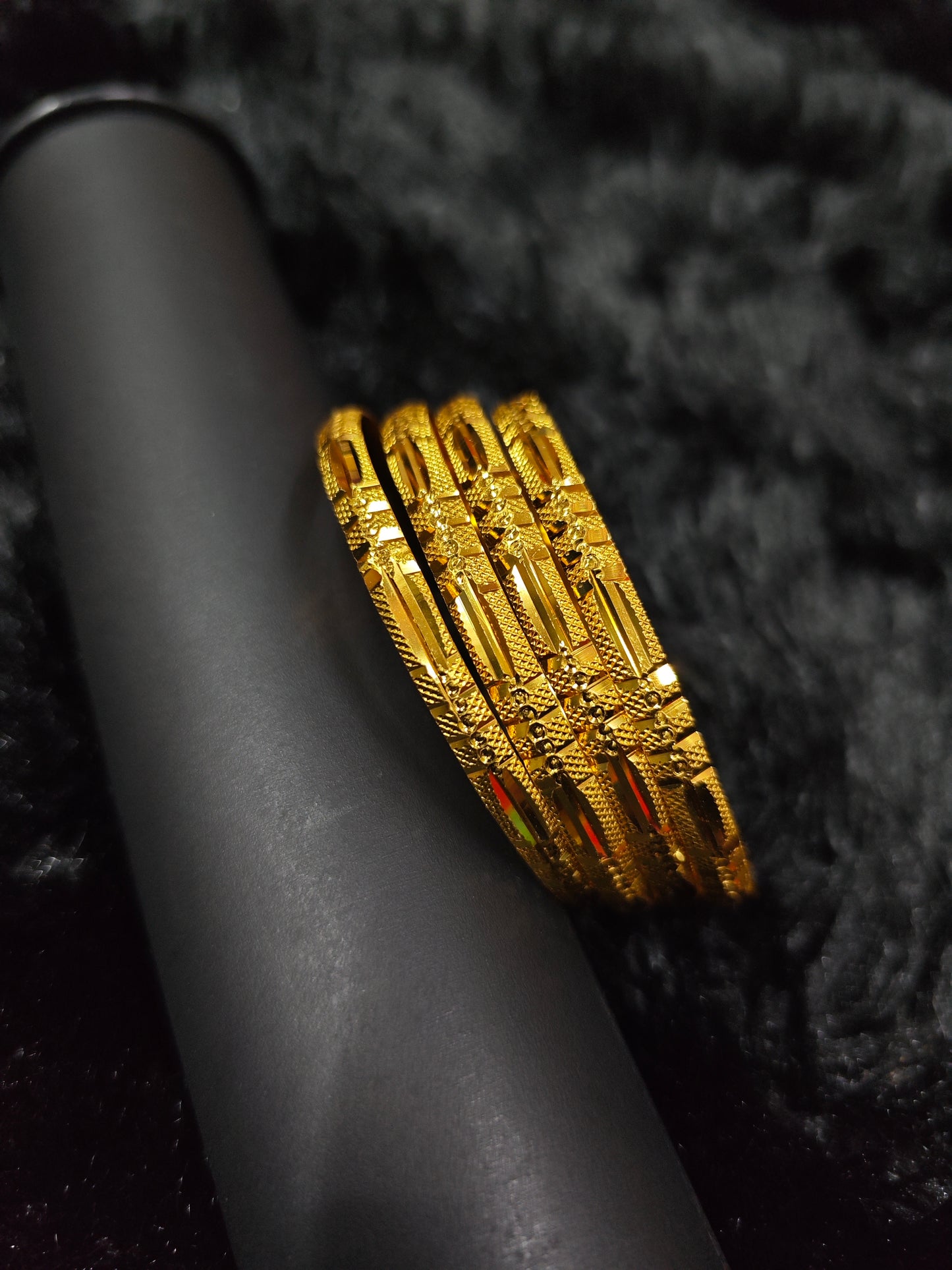 gold covering bangles 585