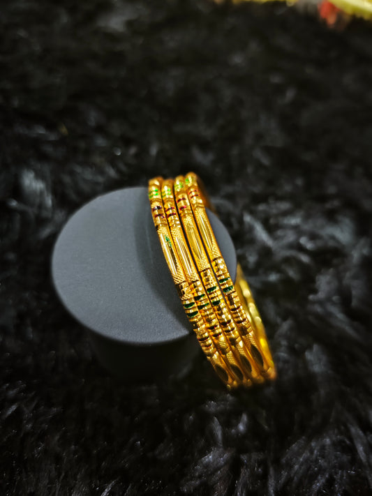 gold covering bangles 501