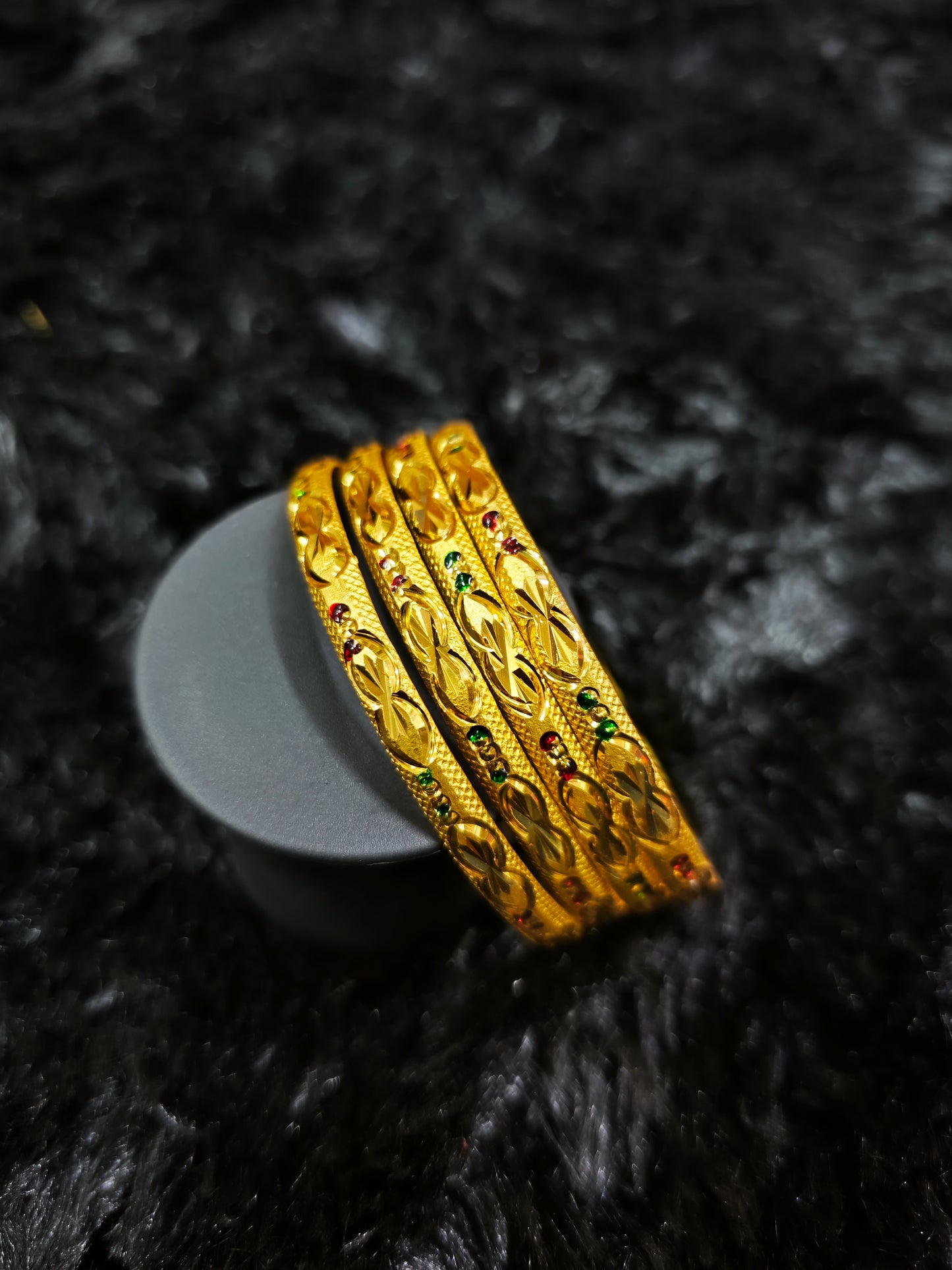 gold covering bangles 4520