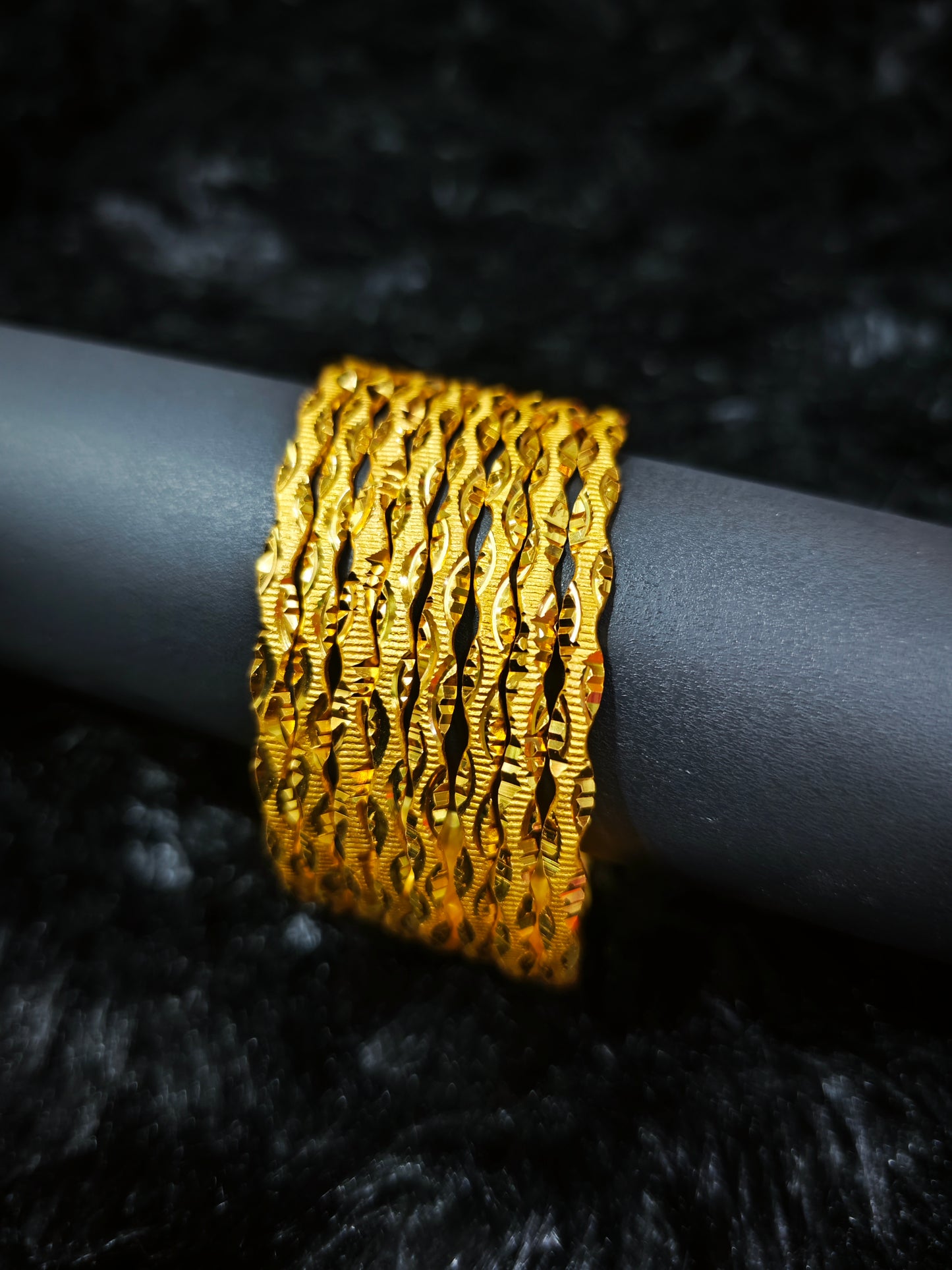 gold covering bangles 6500