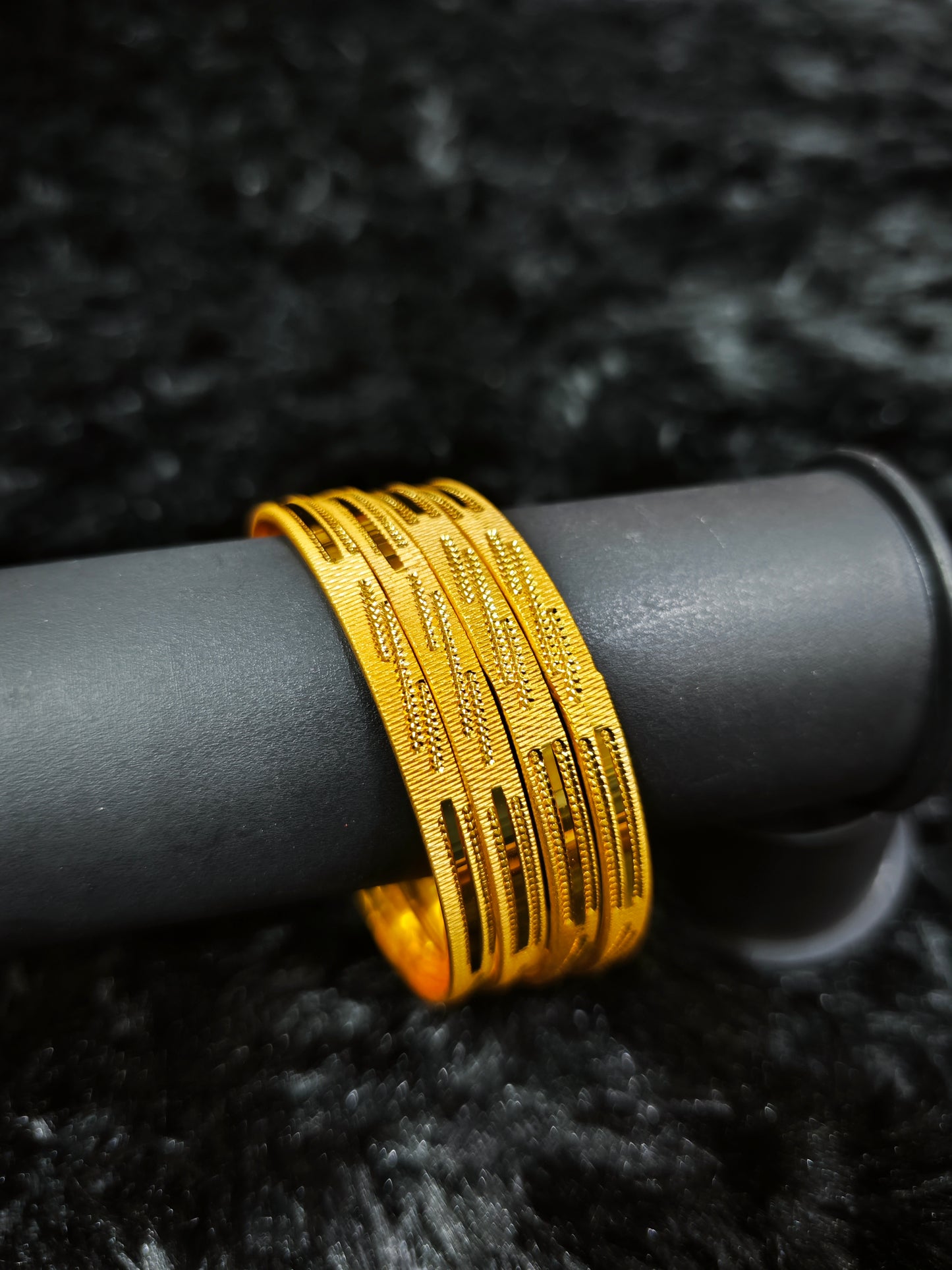 gold covering bangles 7400
