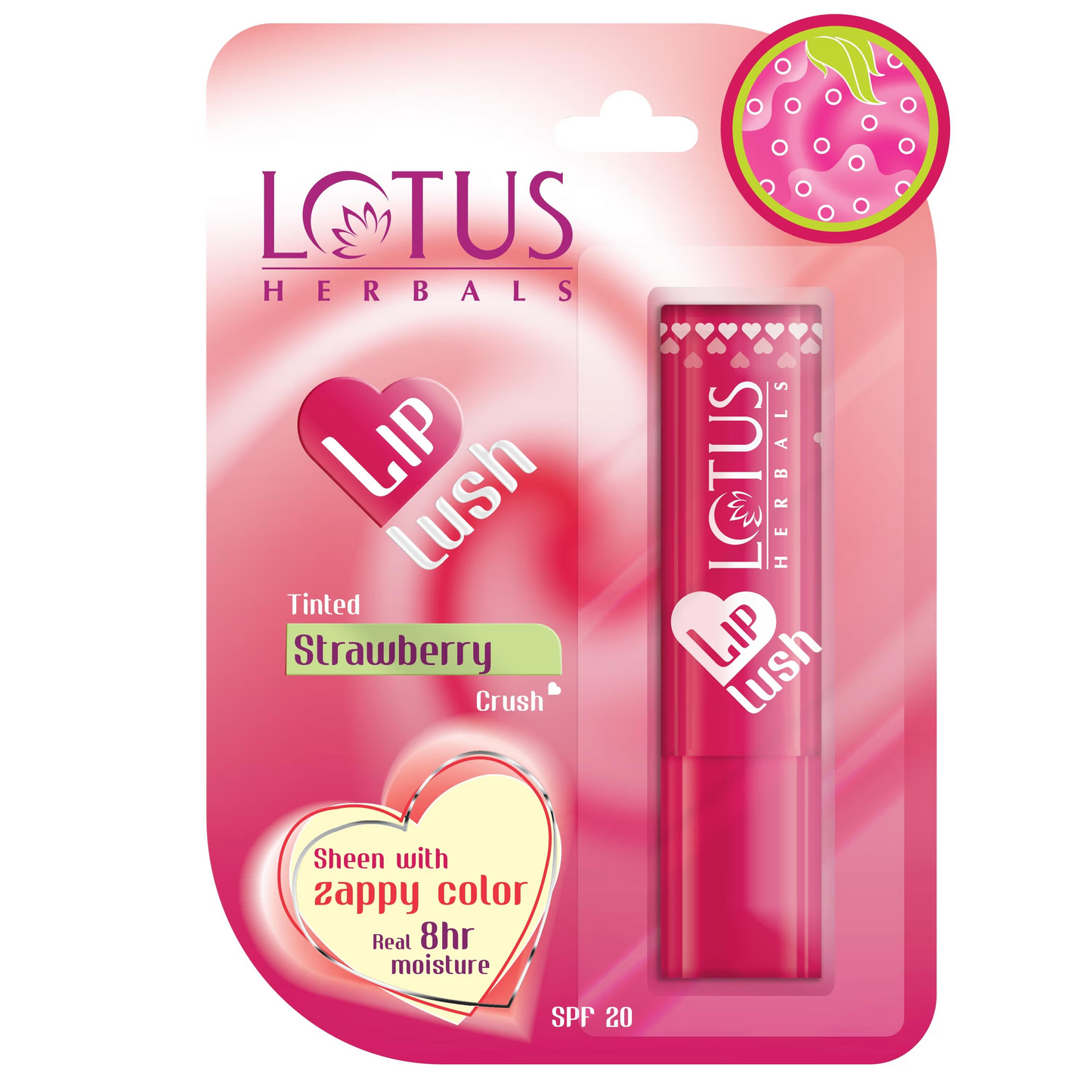 Lotus Herbals LIP LUSH Rosy Rose Blush Spf 20