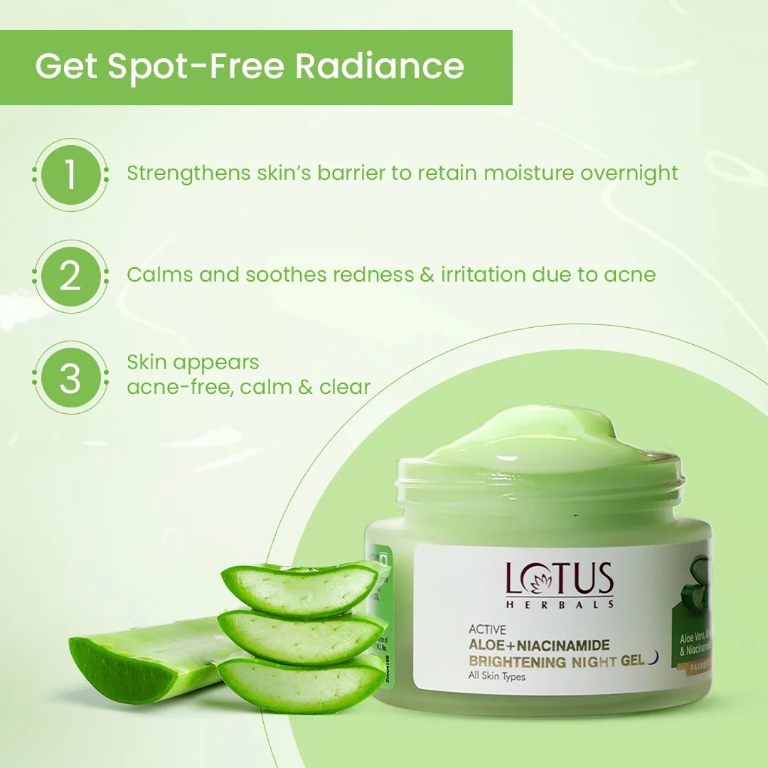 Lotus Herbals Active Aloe + Niacinamide Brightening Boost Gel