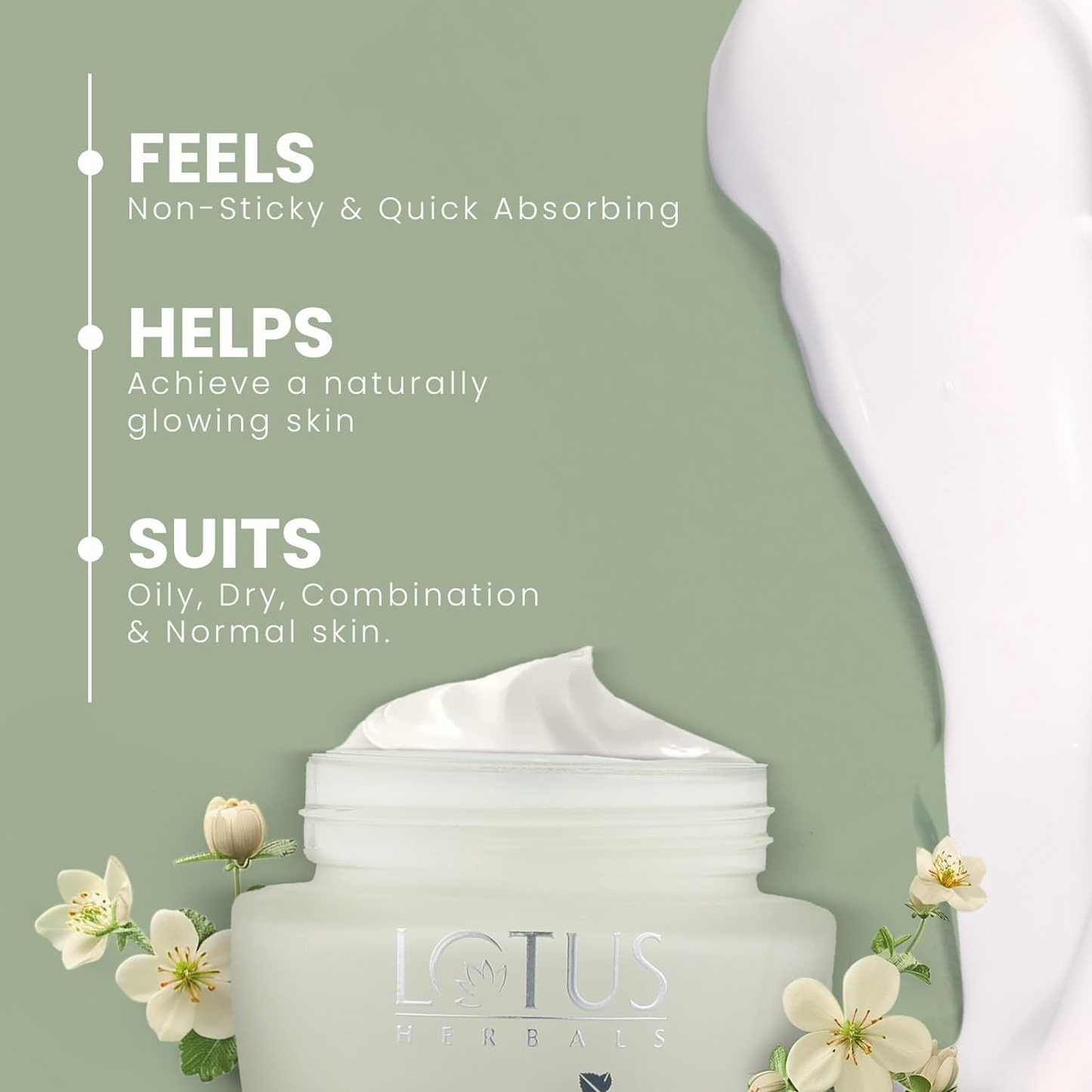 Lotus Herbals WHITEGLOW Skin brightening Gel Cream SPF 25 PA+++