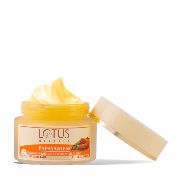 Lotus Herbals PAPAYA BLEM Papaya-n-Saffron Anti-Blemish Cream