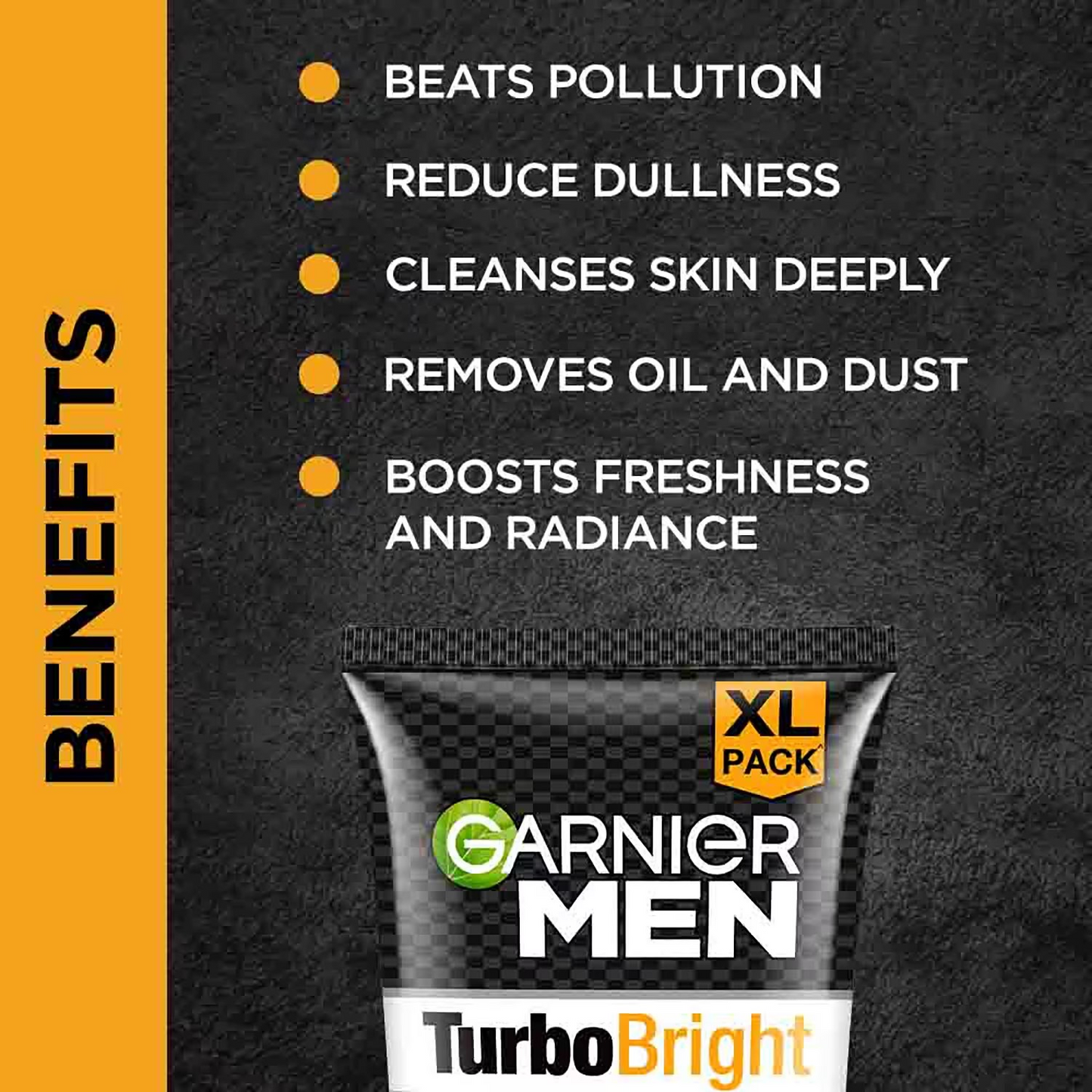 Garnier Men Turbo Bright Anti-Pollution Double Action Face Wash