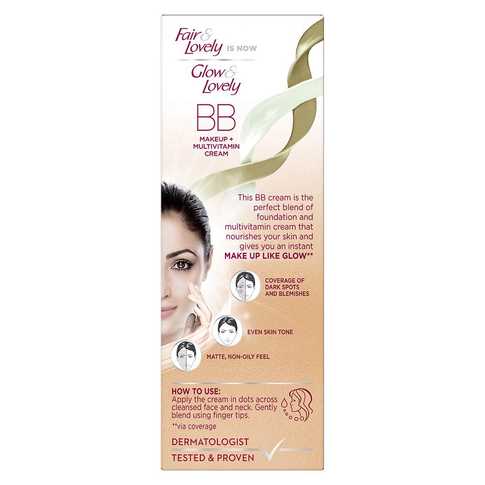 Glow & Lovely BB Cream Make up + Multivitamin Cream Shade