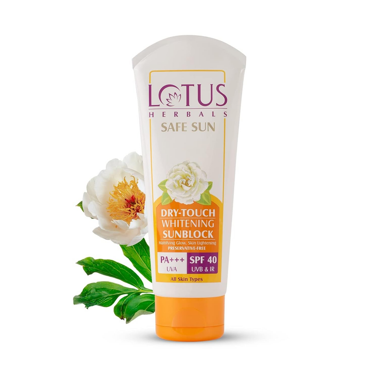Lotus Safe Sun Dry-Touch Whitening Sunscreen SPF 40 PA+++ 50g